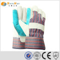 Sunnyhope leather working gloves leather welding glove cheap leather gloves
